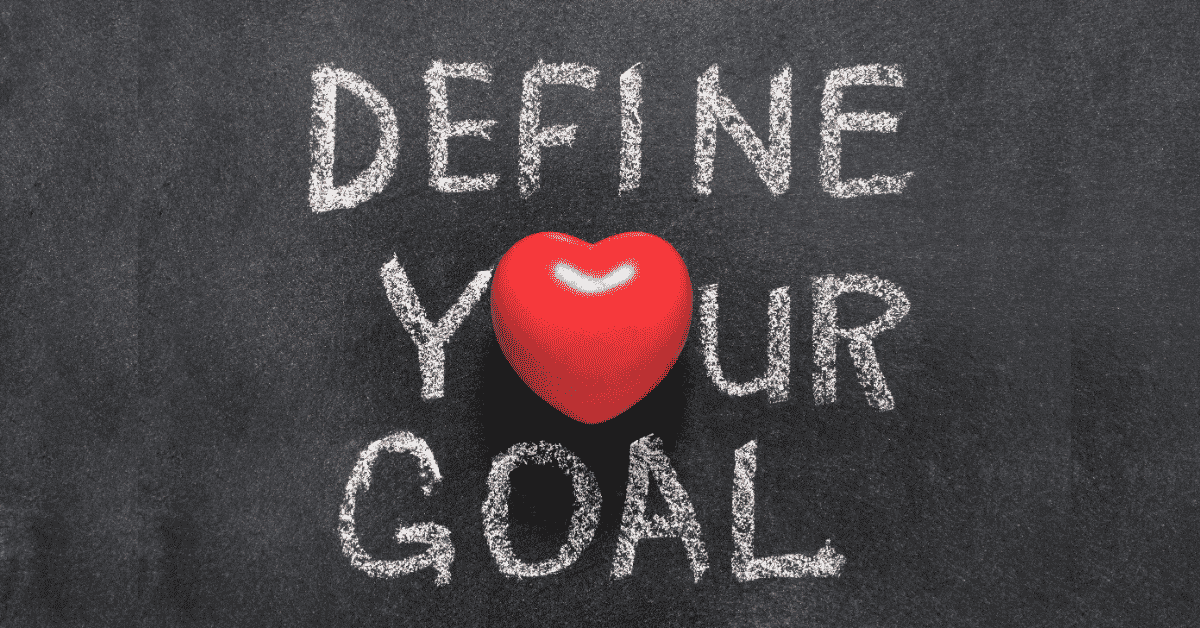 In order to break goals down into steps, start by defining your goal